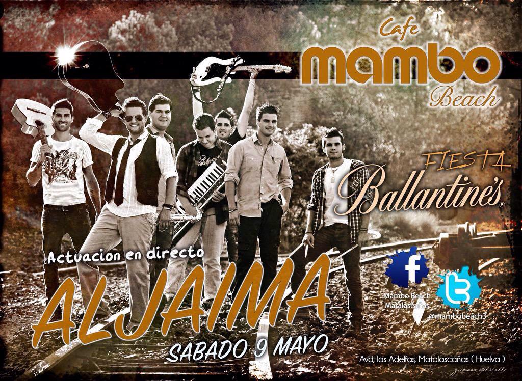 MamboBeachMatal's tweet photo. A unas horas del esperado concierto de la mano de ALJAIMA 💃🏾🍹🌞en MAMBO BEACH MATALASCAÑAS!! Que no te lo cuenten!! 😝🎶 http://t.co/mCp1RCOhjB