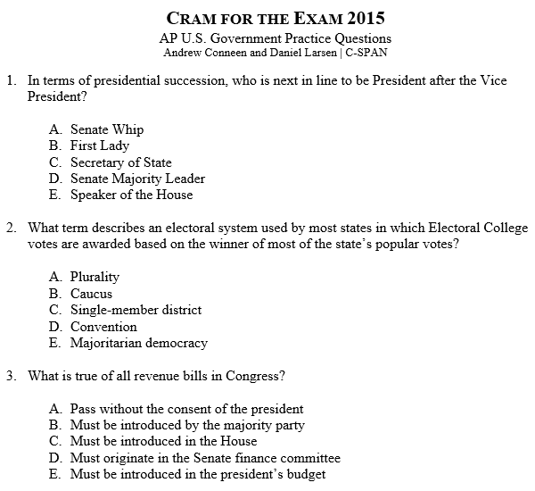 Ap Gov Test Outline Online Ap Test Cheat Sheets 2020 Ap Test Prep