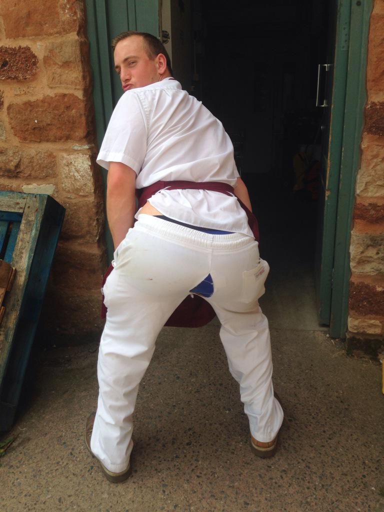 So it would seem our butcher Michael has been enjoying a few too many of our farm shop treats, diet starts on Monday!