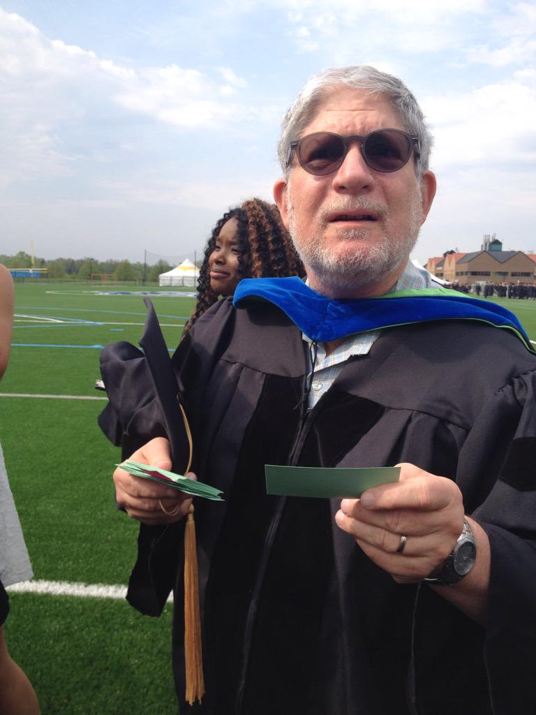 courtkerwin's tweet photo. Dr. Schulman's last opportunity to boss us around #SUNYPoly2015 http://t.co/TKSsL8KikM