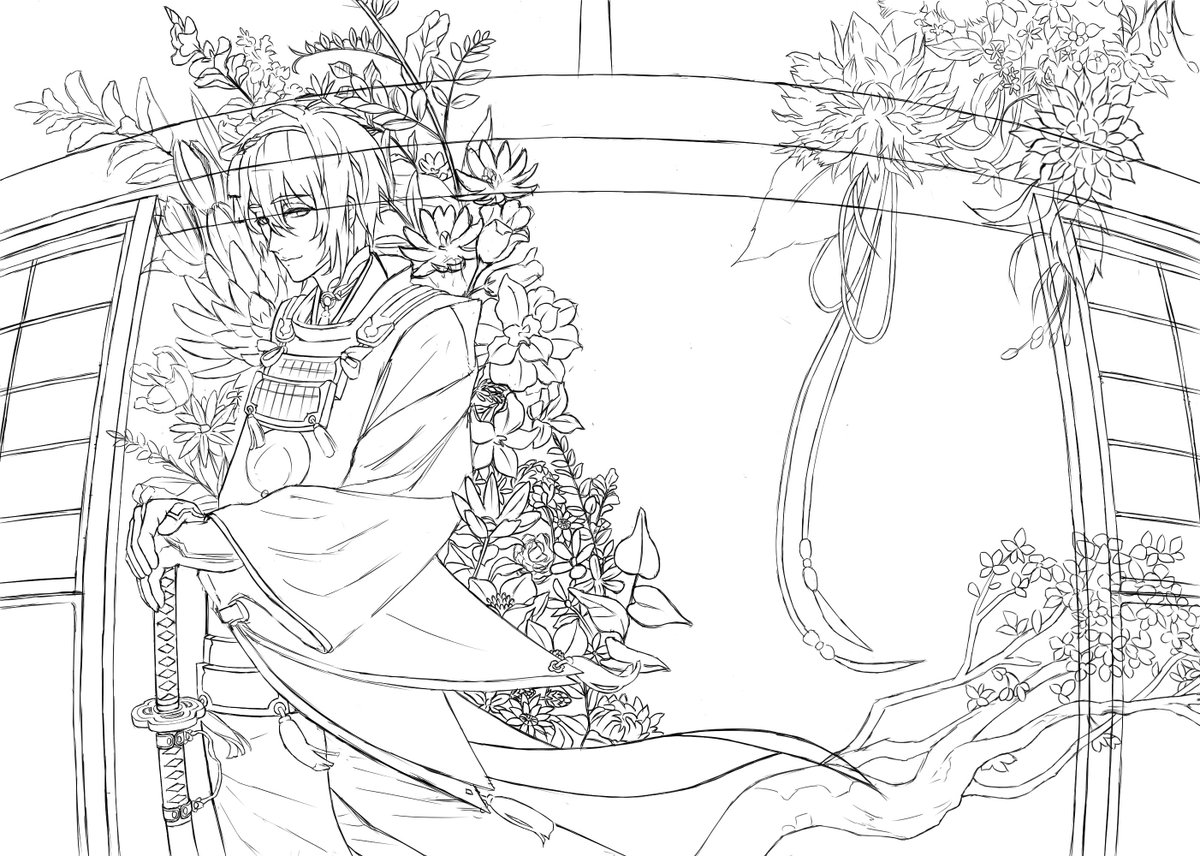 これを清書して色塗りながらさらに色んなものを描き足してく感じです 