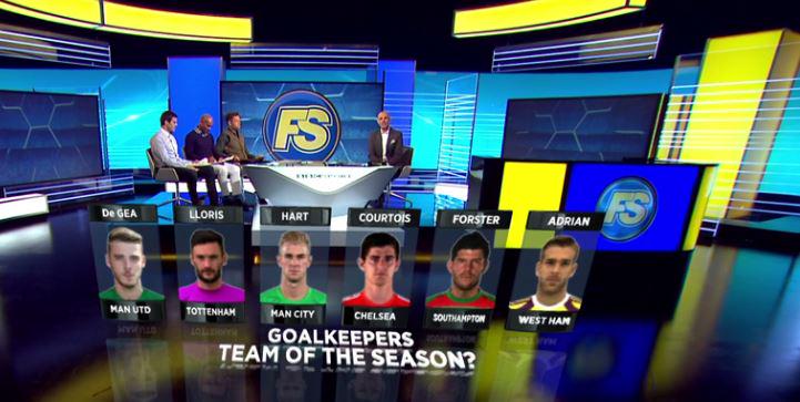 BBCSport's tweet photo. Beattie says Lloris, Sinclair &amp; Kilbane think de Gea, but who do you think has been GK of the season? #finalscore http://t.co/IpuPU6mfax