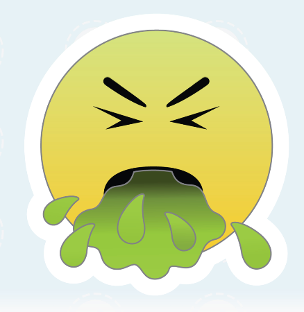 Resultado de imagem para emoji do vomito em gif