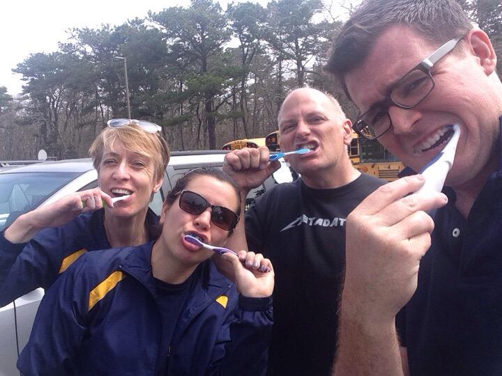 runnerdherd's tweet photo. Van 1 returning to a civilized state! #RagnarRelayCapeCod http://t.co/02P0DjUNvN