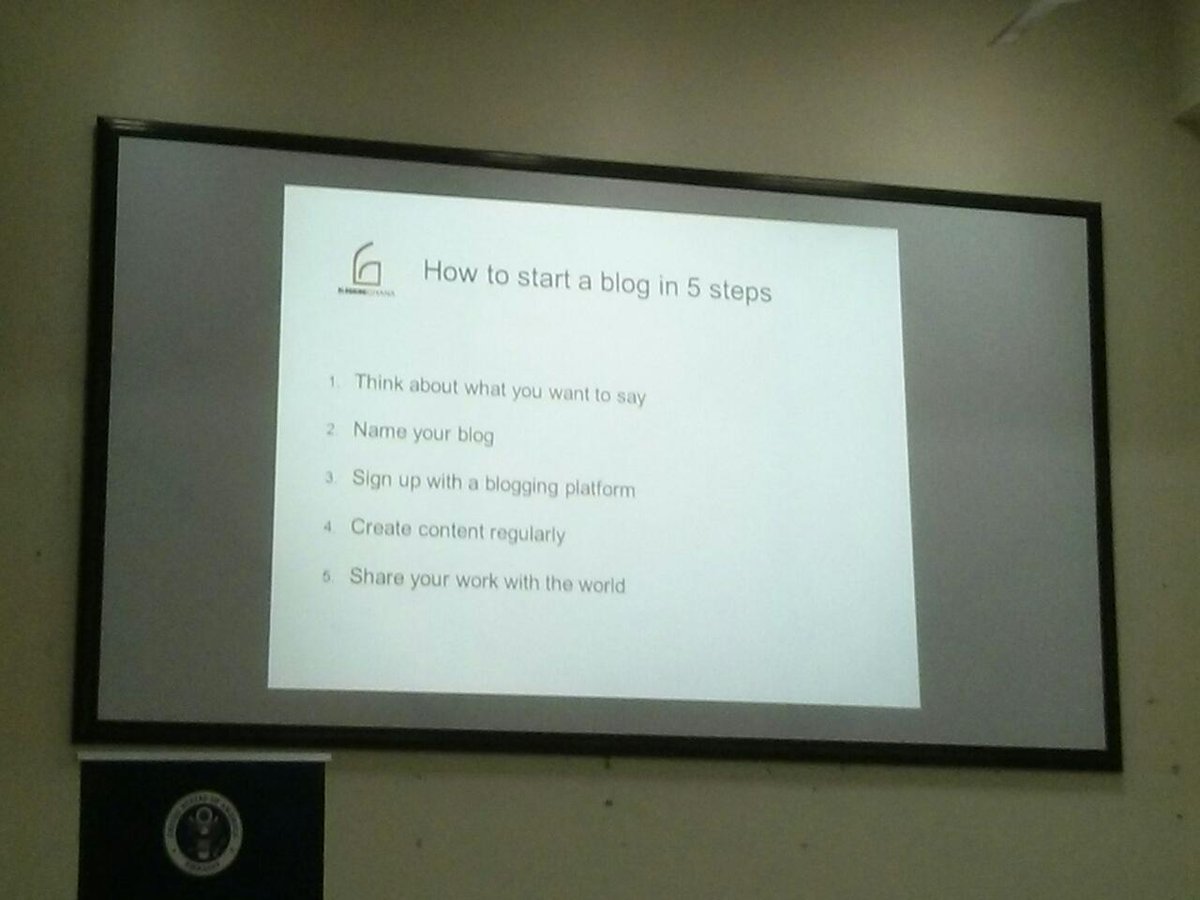 sboots's tweet image. How to start a blog in five steps, by @kajsaha #blogcamp15