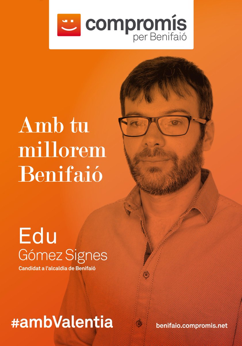 CompromisJBeni's tweet photo. Amb Edu i amb la teua ajuda reiniciarem Benifaió! El teu vot ho canvia tot. A Benifaió #Compromís #ambValentia! http://t.co/vxVfkgKKcI