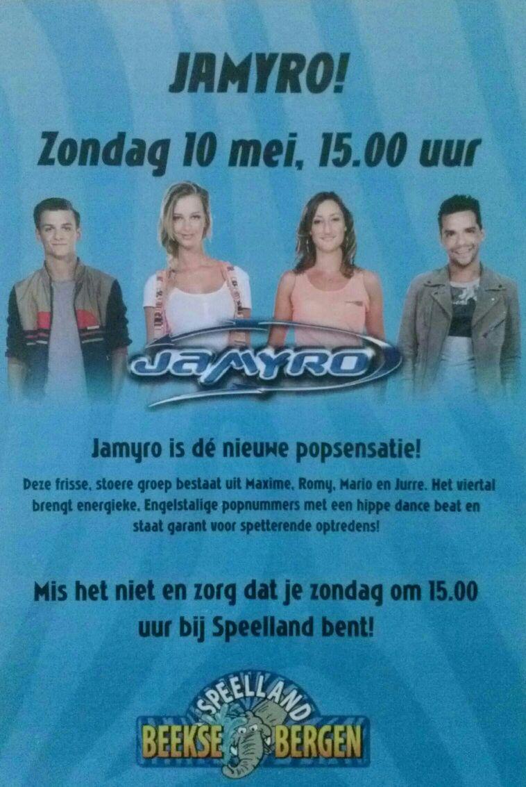 Speelland's tweet photo. #lastminute Morgenmiddag 15.00u spetterend optreden van Jamyro @Speelland! @Jamyroofficial we hebben er al zin in! http://t.co/ranZOzrHqE