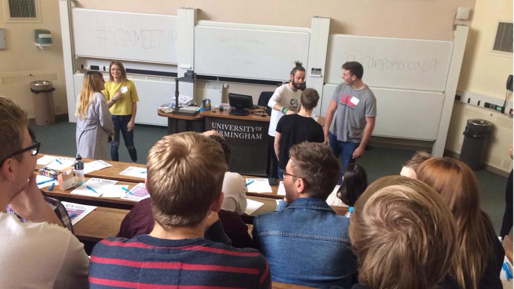 Barnesee27's tweet photo. Great day for @CampAmerica69 training #iamCA #CAMeetUp #birminghamuni #rockpaperscissorscheerleader ๐๐โ๏ธ๐บ๐ธ http://t.co/MsjT0TbJst