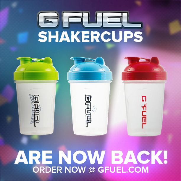 GFuelEnergy's tweet image. Shake off that long work week with one of our NEW G FUEL Shaker Cups!

GFUEL.com/Shaker-Cups
