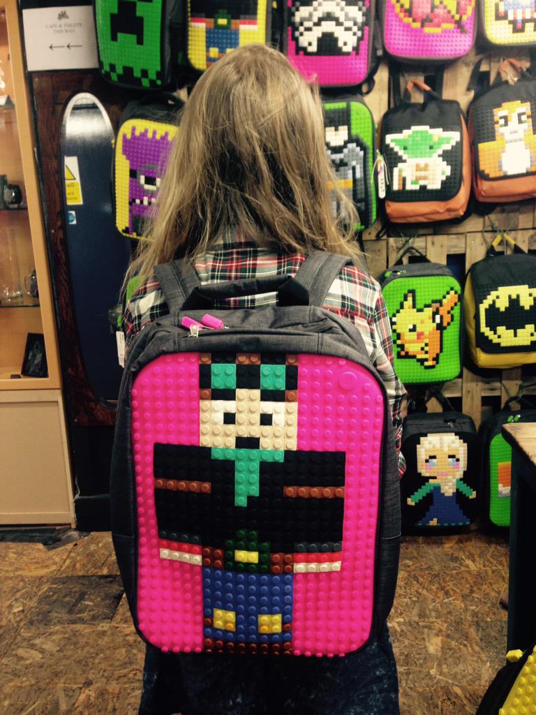 thepixelbar's tweet photo. Another happy customer with a new pixel creation inspired by minecrafts #DanTDM #pixelart #pixelbag #bag #minecraft http://t.co/qRIGIrNcje