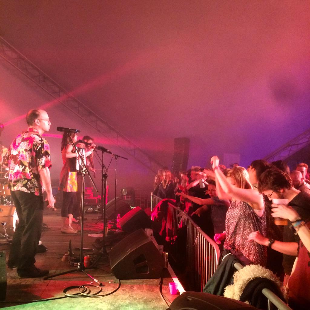 eatdrinkbristol's tweet photo. @Molotov_Jukebox smashing the main stage, come and join the party #tipitastic http://t.co/8TKLp23KgZ