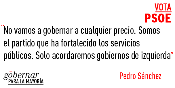 PSOE's tweet photo. Somos un partido serio, con un programa social que cumplir. No gobernaremos a cualquier precio.
#L6Ncallesanchez http://t.co/Beat8aGpPT