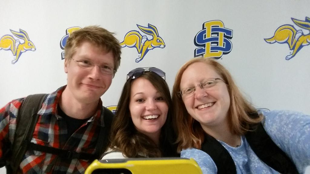 The_Emily_Weber's tweet photo. Nerds unite! #sdstate15 http://t.co/bFiB7AoOO6