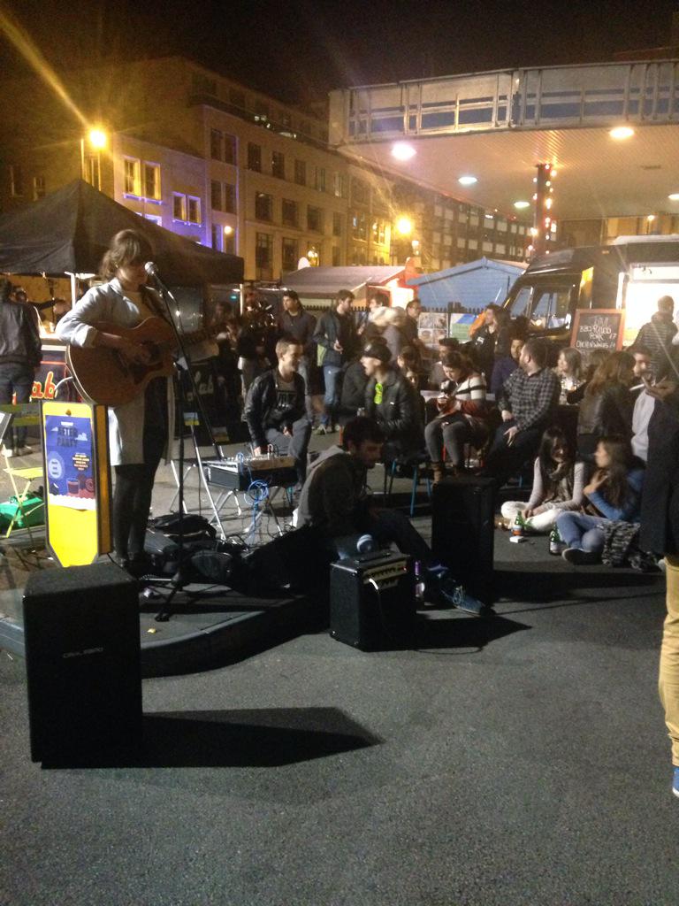 Thanks for having me <a href="/UrbanFoodFest/">Urban Food Fest</a> - great atmosphere, lush food and good music 👍 #streetfood #shoreditch