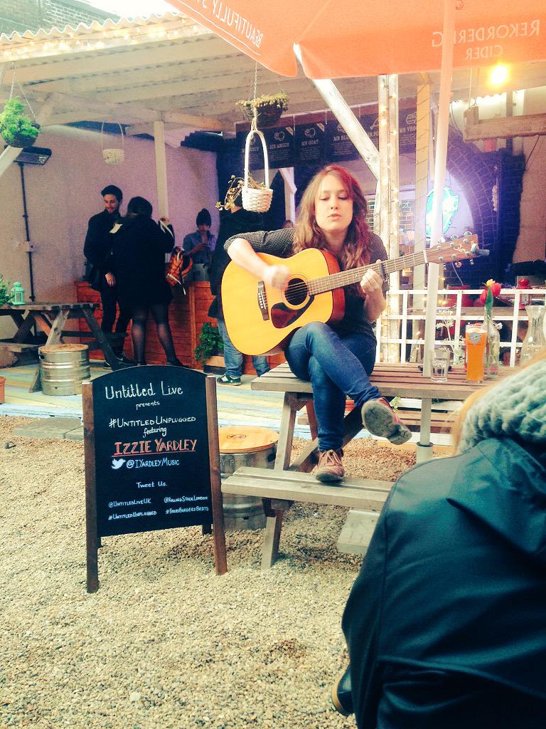 UntitledMusicUK's tweet photo. Massive love to @iyardleymusic who was at #UntitledUnplugged last night! Go catch her tomorrow at @WeRNoteworthy! 🎶✌️ http://t.co/yRPQ1AQxyH