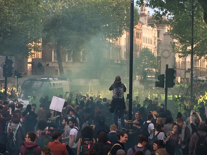 Today is 20 years since Brian Douglas was killed by a Met police baton. They've got them out again now.