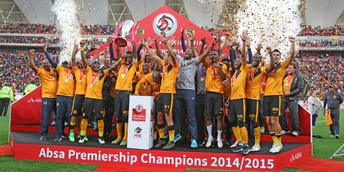 Vodacom's tweet photo. #Khosi4Life! Well done @Kaizer_Chiefs​ - 2014/2015 @OfficialPSL​ Champions! #InspiringGreatness http://t.co/yX5WyEiSpT