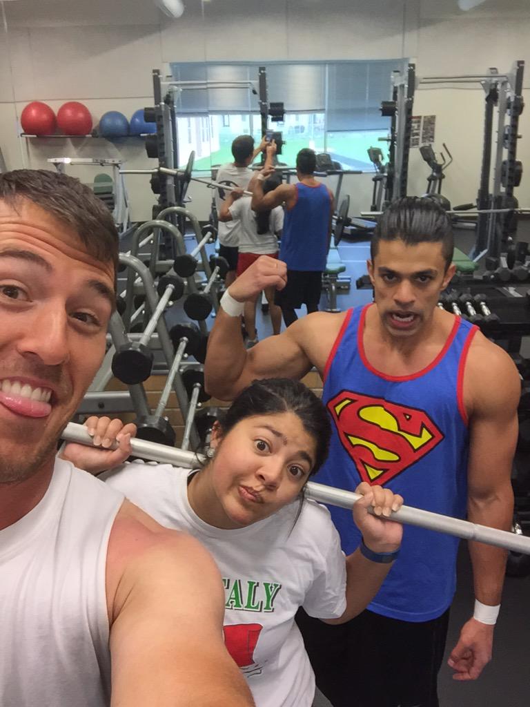 marydblanchard's tweet image. on my Saturday morning (no makeup, ugly face) grind with two of my favorites!! 💪🏽 #tooltweet @joshtuscano @jdblanch