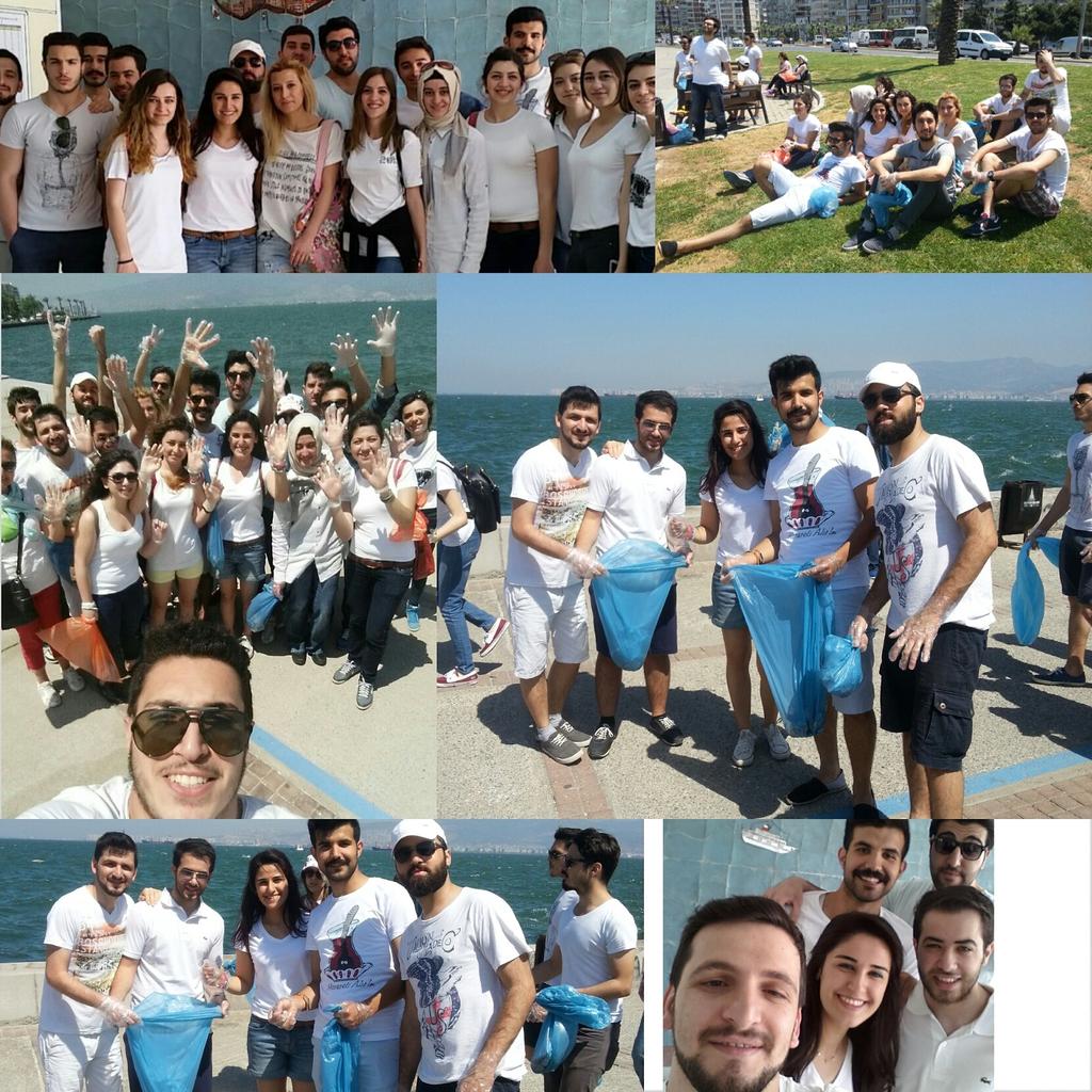 .Let's Do It Akdeniz etkinliğinde #EgeİşletmeKulübü olarak Konak - Göztepe sahilini temizledik. #AkdeniziYasat