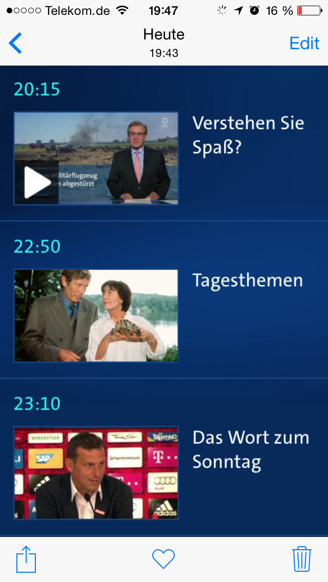 philipbanse's tweet photo. ARD startet heute Abend mit völlig neuer Programmierung, die ich sehr zukunftsweisend finde http://t.co/aqR56rTEff