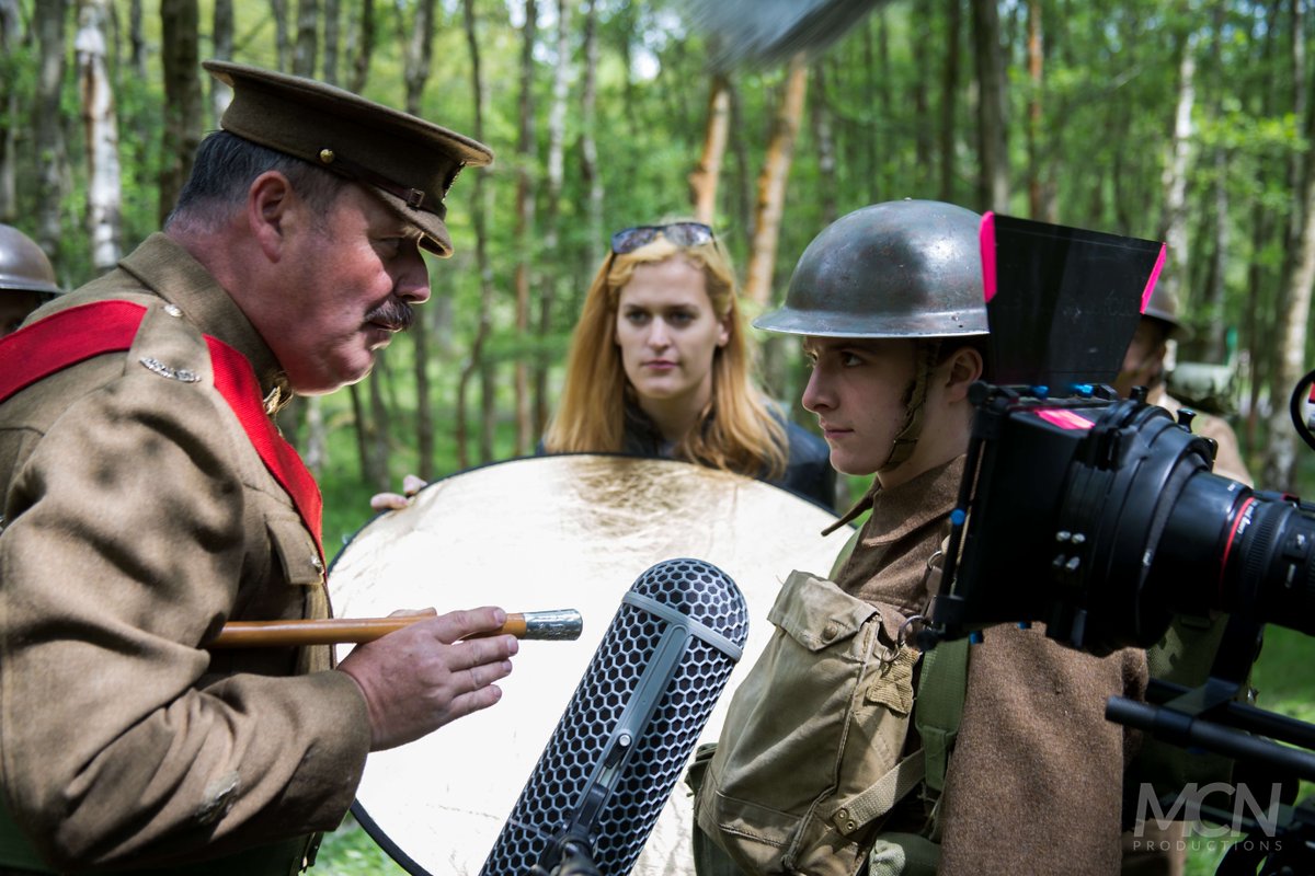bow_film's tweet photo. Here’s Craig Appleton as The Sergeant Major during a scene with @RoryFinn1 who plays Greg. http://t.co/O7DXJvJKgH