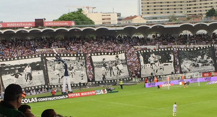 tribunes_foot's tweet photo. Dernier match des bordelais à Lescure #AdieuLescure #FCGBFCN #FCGN #FCN Comme prévu, #BrigadeLoire absente. http://t.co/ydV34PcXR0