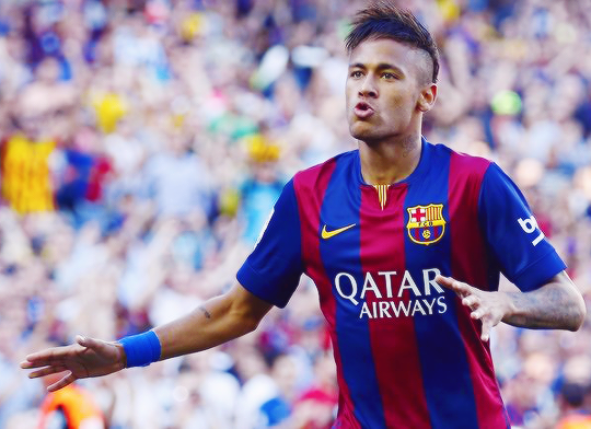 BleedBarca's tweet photo. @barcastuff neymar celebrating http://t.co/hSL5pvbfxZ