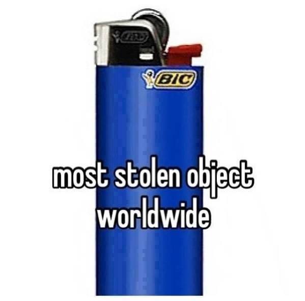 RandomWeedMofo's tweet photo. Most stolen object worldwide. http://t.co/JzmK6sz7JL