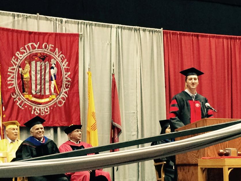 olga_lavrova's tweet photo. So proud of Birk Jones graduating with his PhD @UNMengineering! Welcome to working with me @Sandia_Solar @SandiaLabs http://t.co/lXY7Rr5oUZ