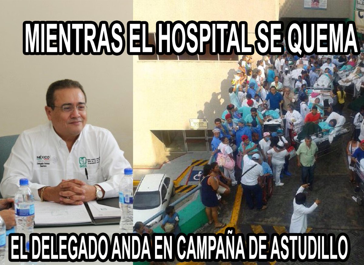 PRDGuerrero's tweet photo. Delegado del #PRI en lugar de atender necesidades del IMSS en #Acapulco, anda en campaña con @HectorAstudillo http://t.co/ydJ8RxhUIy