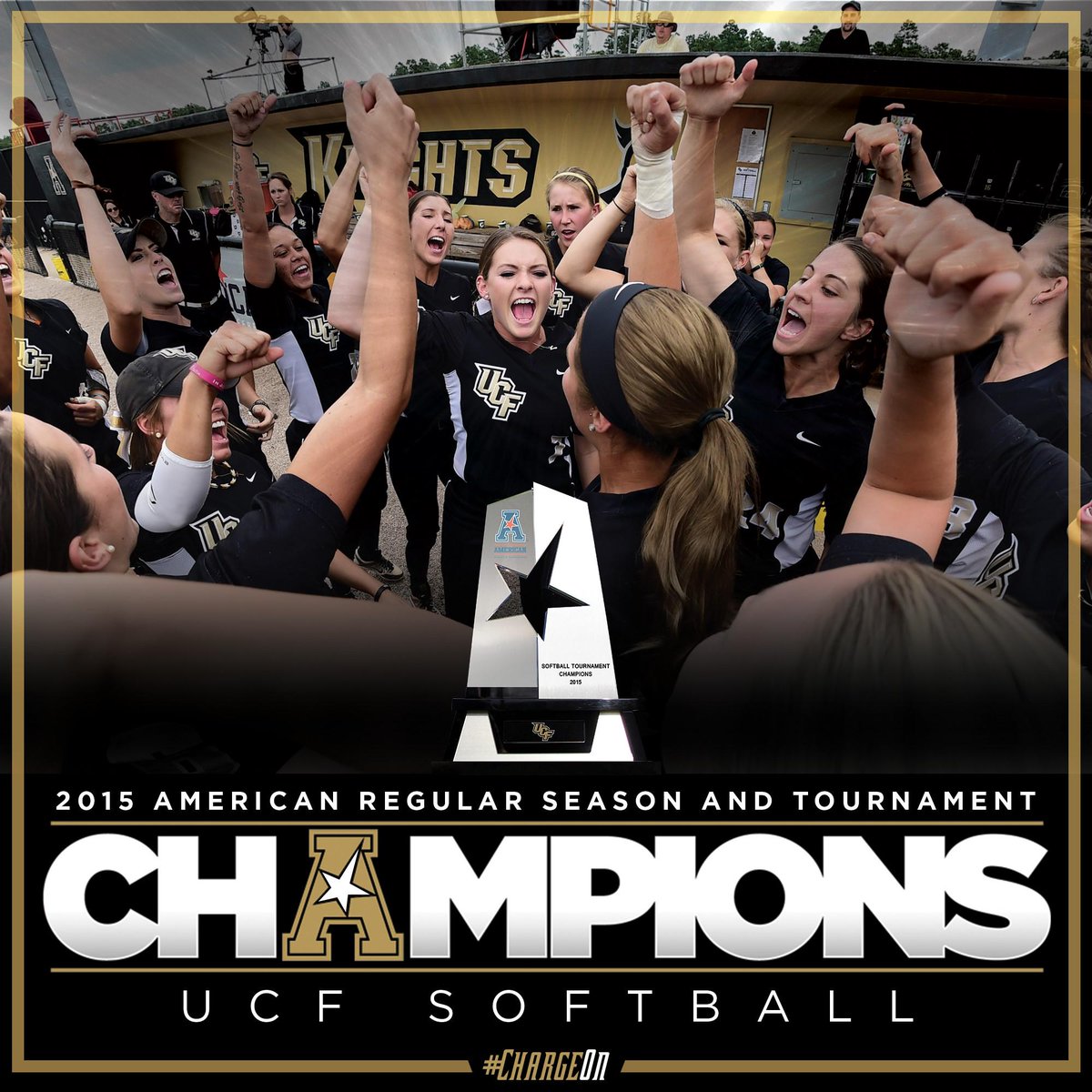 UCF_Softball's tweet photo. For the 1st time in program history, UCF wins the league regular season and tournament titles! WE'RE GOING DANCING! http://t.co/Okv7AHxVGj