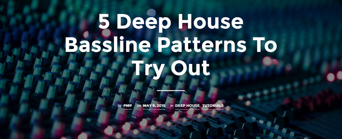 How to produce 5 Deep House Bassline Patterns | Tutorial #reason
promusicproducers.com/5-deep-house-b…