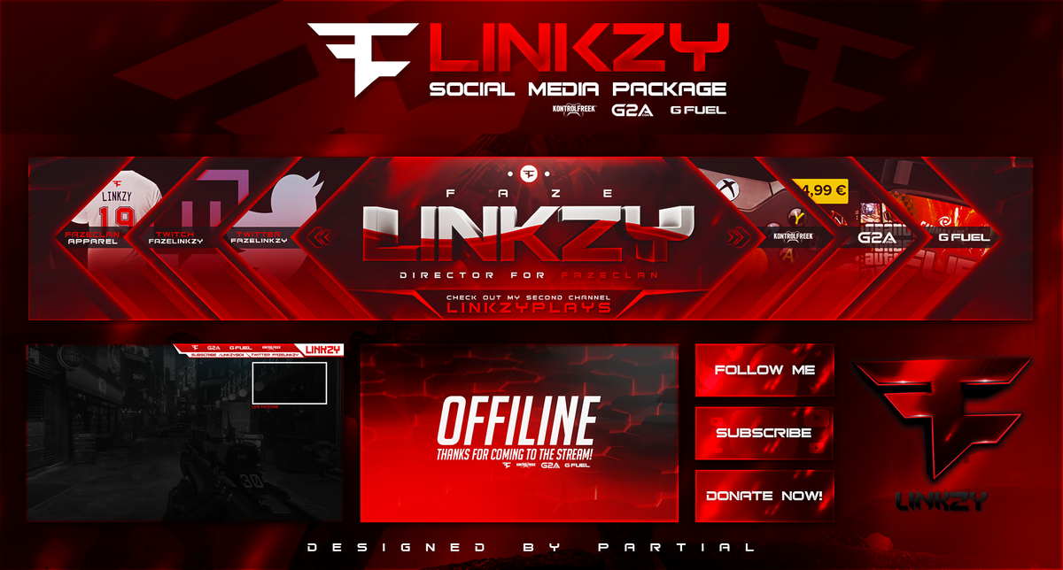 p4rtial's tweet image. Social Media Package for @FaZeLinkzy all Favourites and Retweets appreciated!