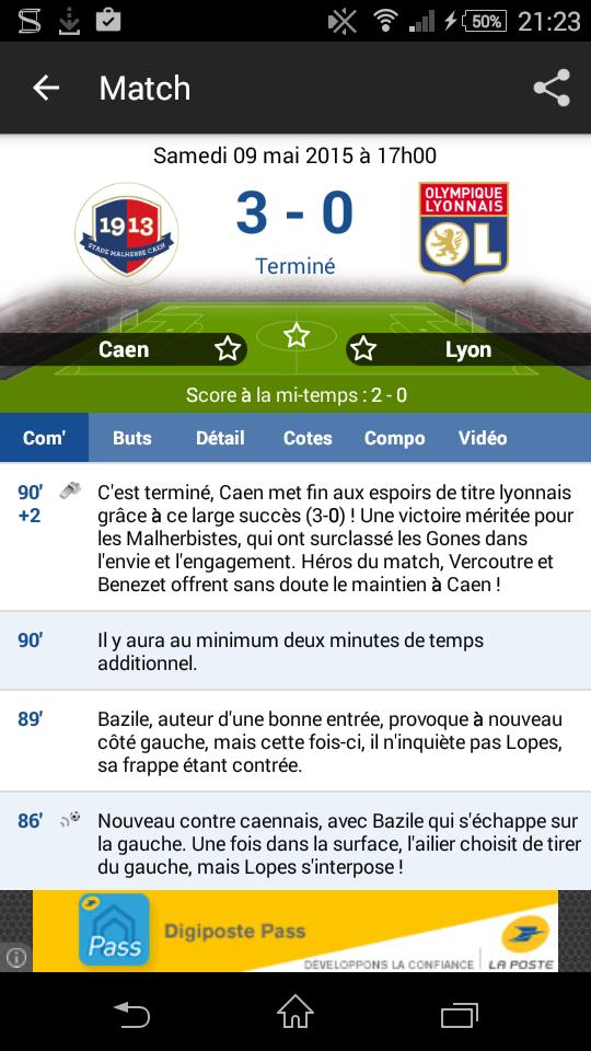 Yanis_Guerin's tweet photo. Une victoire magnifique pour le maintien et Lyon perd le titre de champion de France alors #Aulas on vous entend plus http://t.co/5F3BA49km9