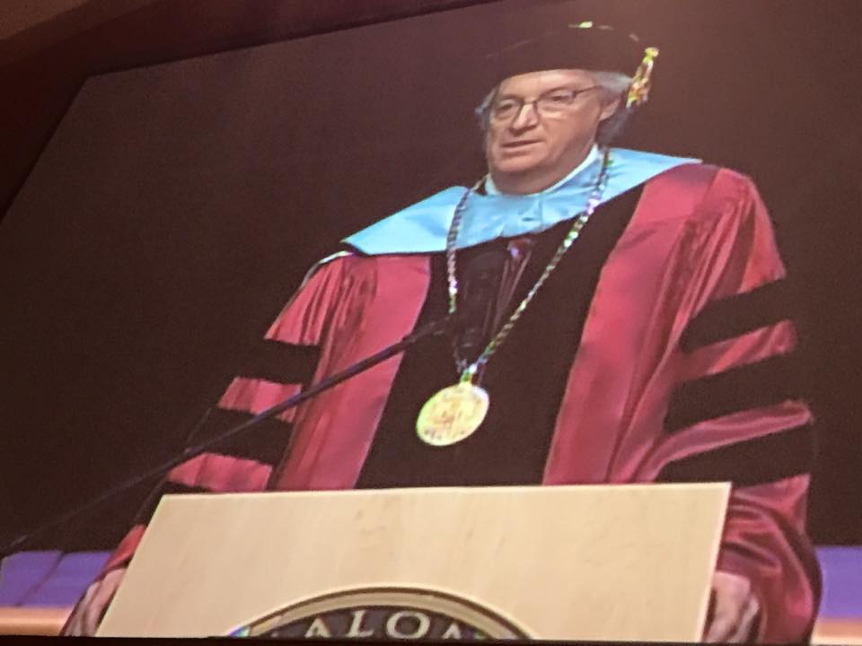 findhopethtdied's tweet photo. #graduationhighlights this picture of a video feed of Dr. King from Malone's fb page http://t.co/upHpIkHubg