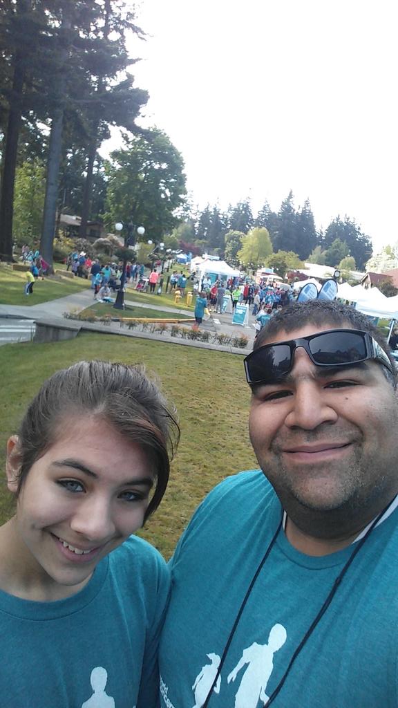 Meya and I finished our first #5k She amazes me, and pushes me to be better. #freethem5k #yougottadig