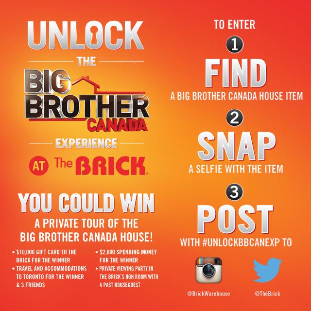 TheBrick's tweet photo. It’s the last day to enter to win the Ultimate @bigbrotherca #contest! #UnlockBBCANExp #BBCAN3 http://t.co/rL4Eq2Tyr5