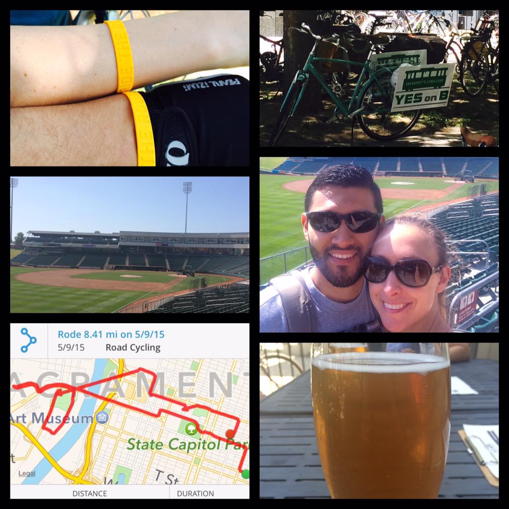 CaliMarcy01's tweet photo. #RideTheRoute #yesonB #sacramentostreetcar @mayisbikemonth @CapitalDime @Track7Brewing beer #logmiles http://t.co/o9wEKTTEf8