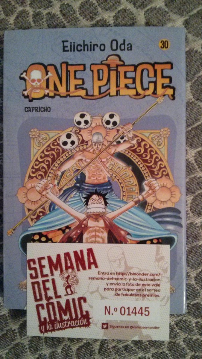 Sraam_'s tweet photo. @comicsantander Yo compre en  @nexus4comic el tomo 30 de One piece, suma y sigue. #OnePiece  #supercompras http://t.co/Ht0E6iNoJZ