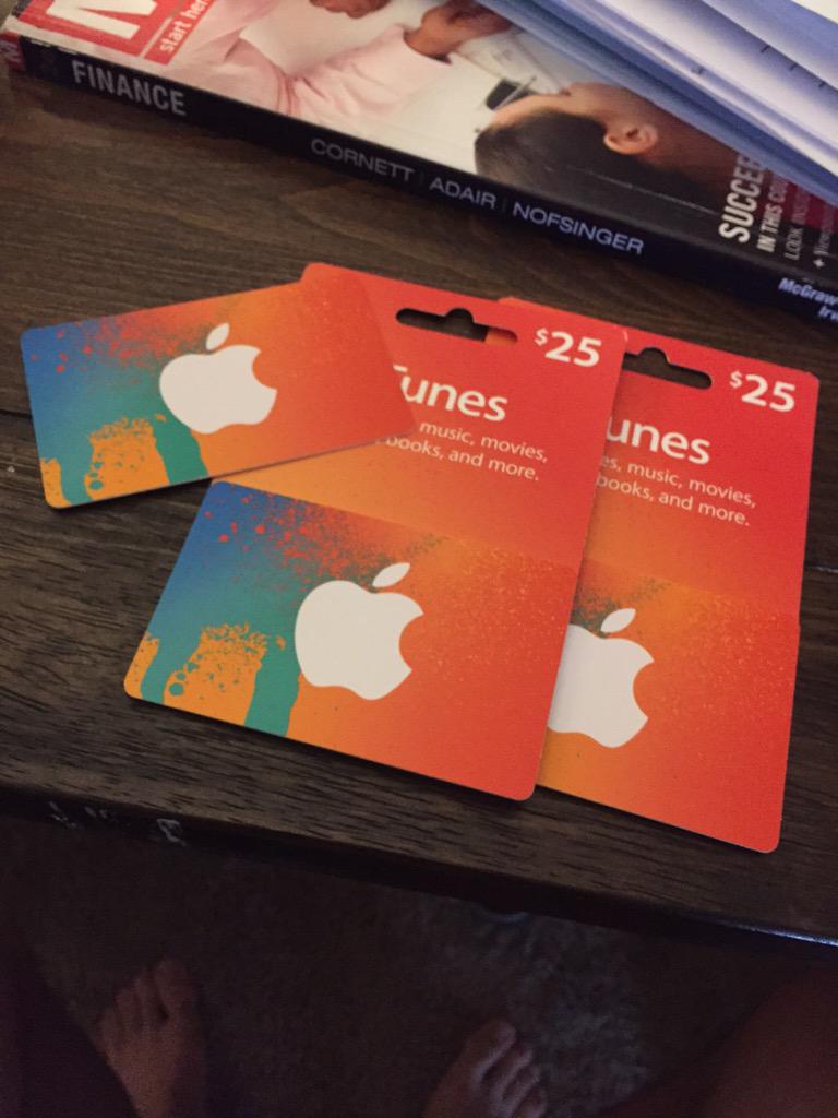 zacksantagate's tweet image. Just found $75 worth of iTunes gift cards #whadddup