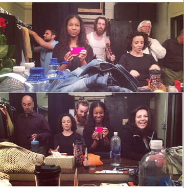 wingstheplay's tweet photo. Having too much fun #backstage w/ this amazing cast! Going to miss them :( #OnlyTwoShowsLeft 
  #LAThtr #ActorsLife http://t.co/tiaJhWBBBA