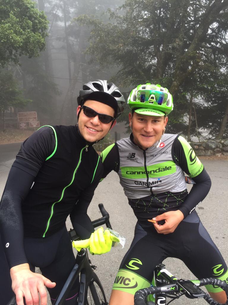 mlevchin's tweet photo. Fun times with spandex and maple syrup. Thanks @iamtedking! http://t.co/glsbAl4Di4