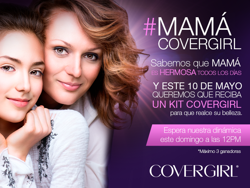 COVERGIRL_MX's tweet photo. Por ser la más bella, mañana tendremos un regalo muy especial para las #MamásCovergirl. RT para participar. http://t.co/wzC52dSYJC
