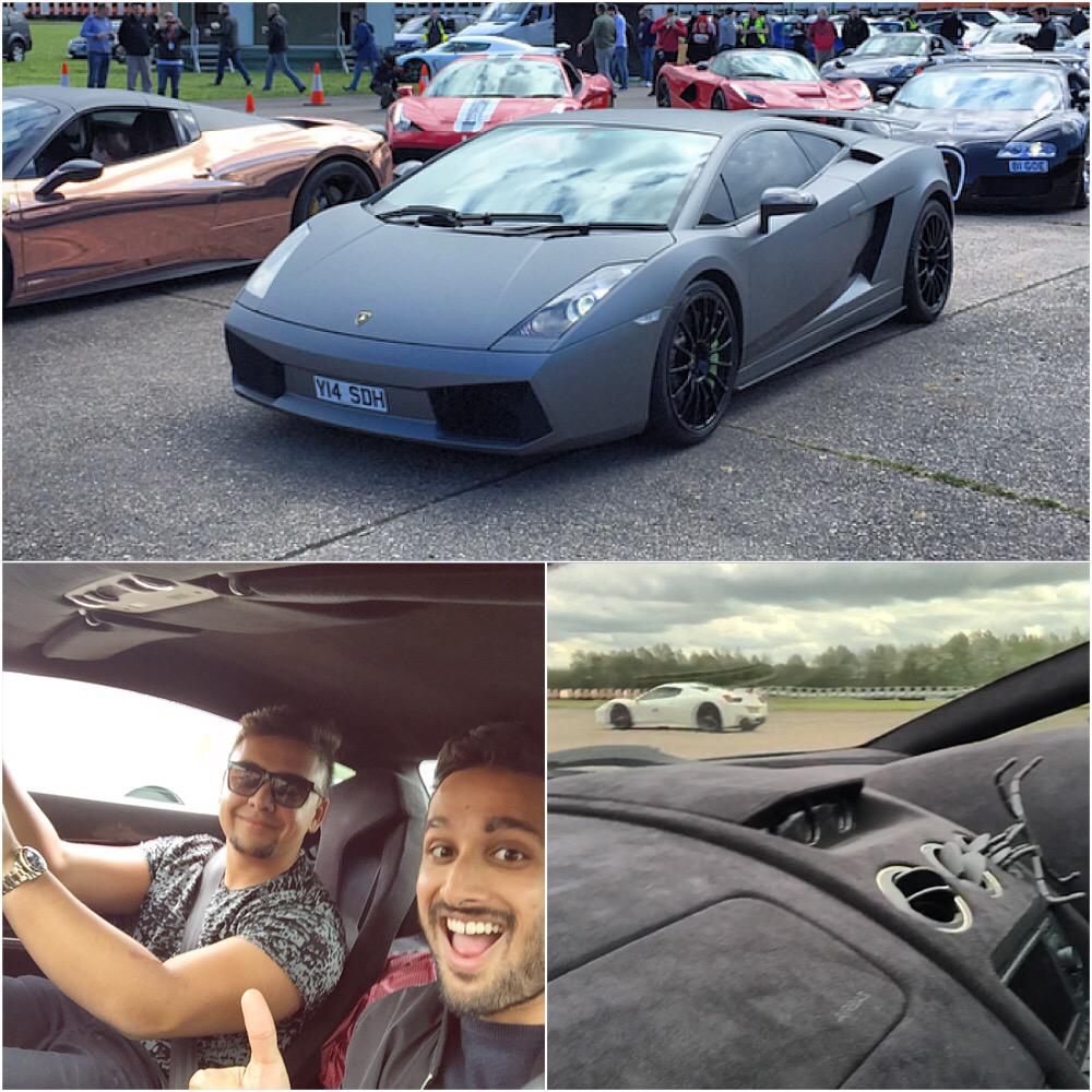 adnanebrahim's tweet image. Hit 185mph in this Gallardo Superleggera today at #HyperMax. Time to upgrade the M3 me thinks...