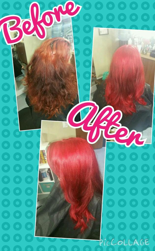 Jessiesage18's tweet photo. From box black to #littlemermaidred http://t.co/S1rrkFa46x