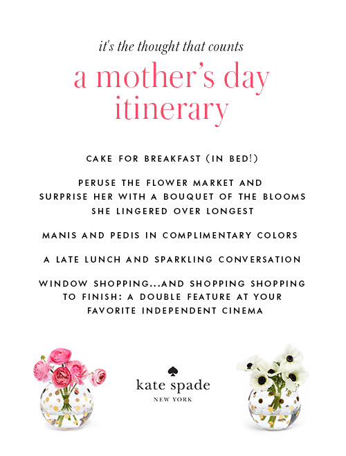 katespademexico's tweet photo. el itinerario perfecto para el día de las madres #celebratecolorfully http://t.co/JXgzK7NI4f