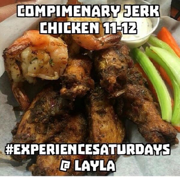 darnellmvp's tweet photo. #Dmv come get some Free Jerk Chicken From 11p-12a @ #ExperienceSaturdays http://t.co/BvMu0P4yIj
