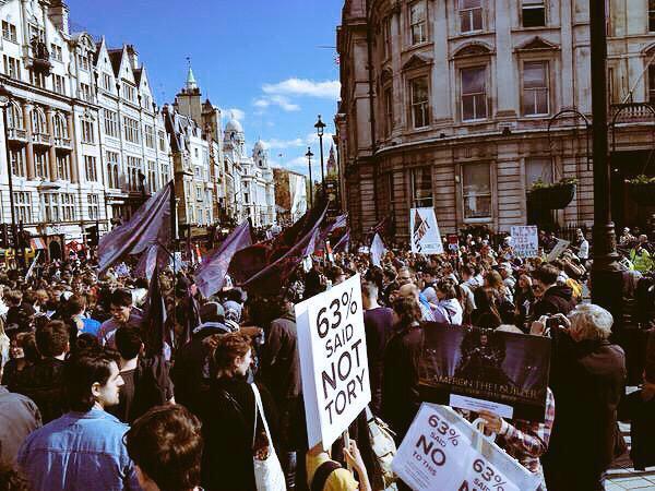 jeddlines's tweet photo. Twitter has apparently removed #ToriesOutNow from the trending section so you might not know about this. http://t.co/ETPzNlzpGC
