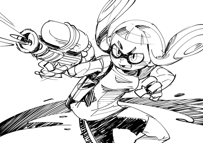お絵かき:splatoon 