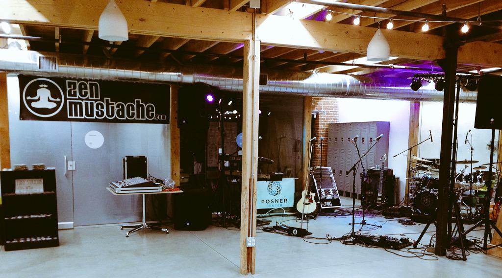 ZenMustache's tweet photo. @ZenMustache pitching in at @PictureThis at the Posner Center in Denver. Sweet event, great venue, wonderful cause! http://t.co/TcBO3NXPwJ